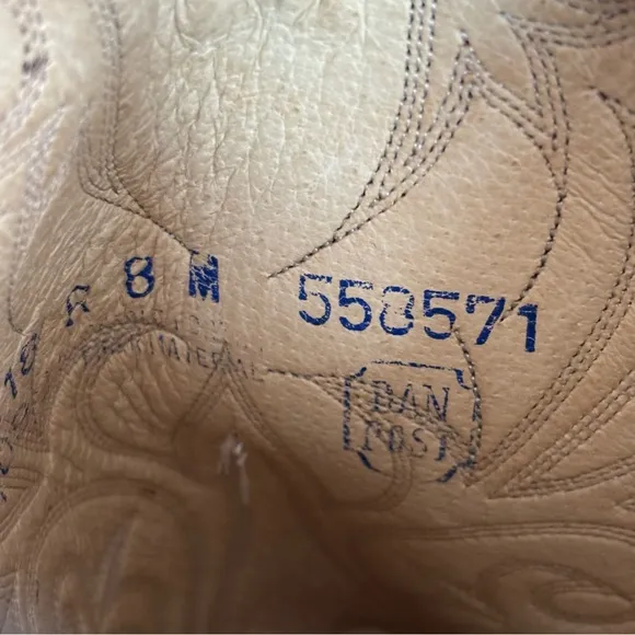 🤠 Dan Post Western Leather Cowboy Boots - size 8