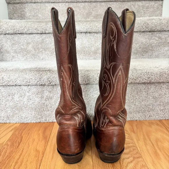 🤠 Dan Post Western Leather Cowboy Boots - size 8