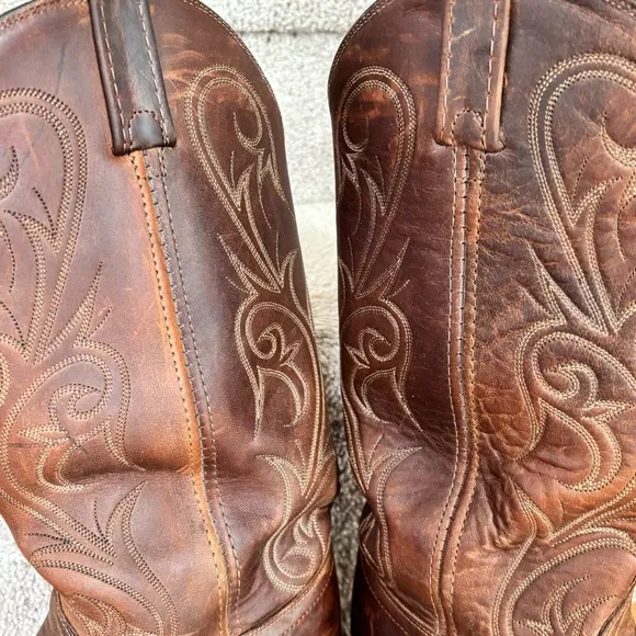 🤠 Dan Post Western Leather Cowboy Boots - size 8
