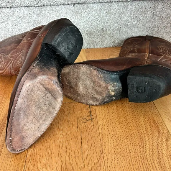 🤠 Dan Post Western Leather Cowboy Boots - size 8