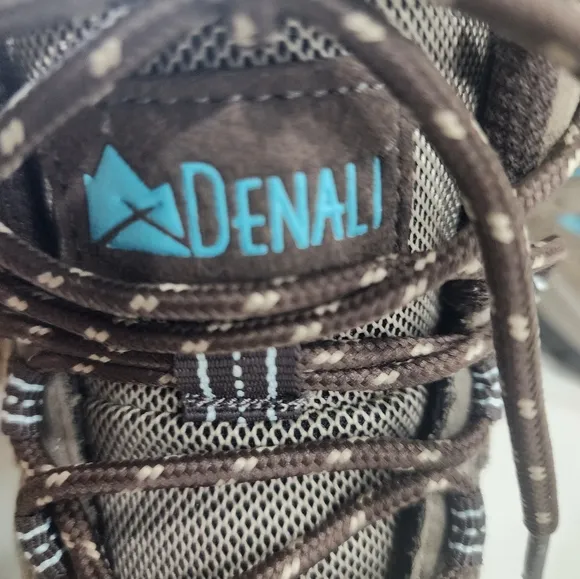 [ DENALI] Women's or boys ALPINE-SIZE 5.5 brown/gray/blue hi top hiking boots