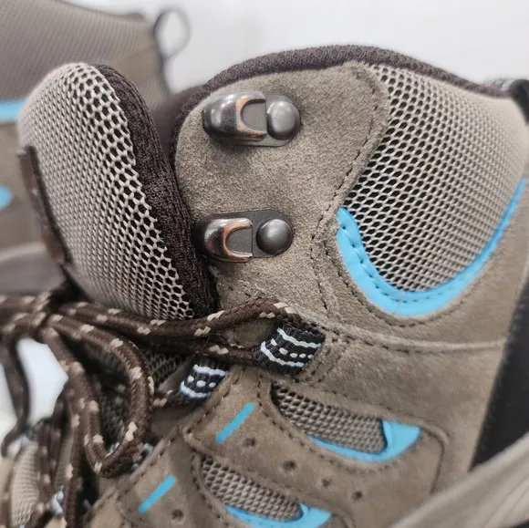 [ DENALI] Women's or boys ALPINE-SIZE 5.5 brown/gray/blue hi top hiking boots