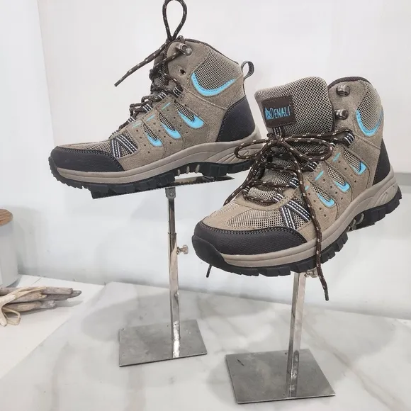 [ DENALI] Women's or boys ALPINE-SIZE 5.5 brown/gray/blue hi top hiking boots