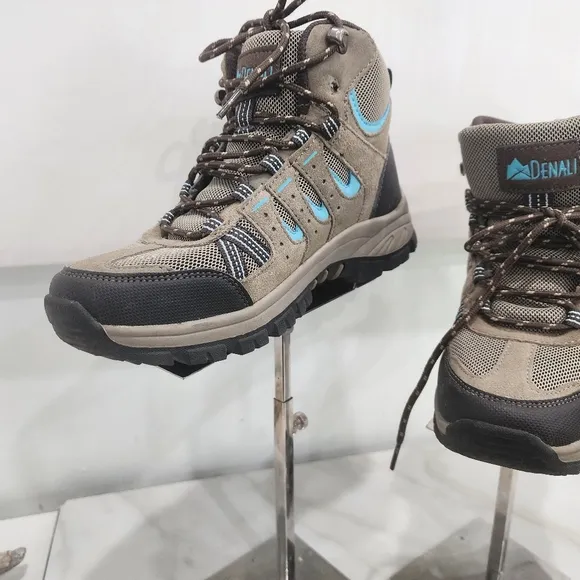 [ DENALI] Women's or boys ALPINE-SIZE 5.5 brown/gray/blue hi top hiking boots