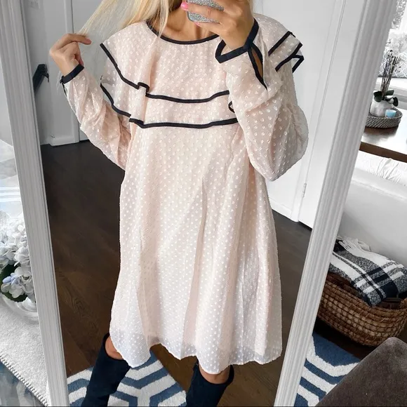 🖤 MAXSPORT ROSE DUST/BLACK RUFFLE DRESS!