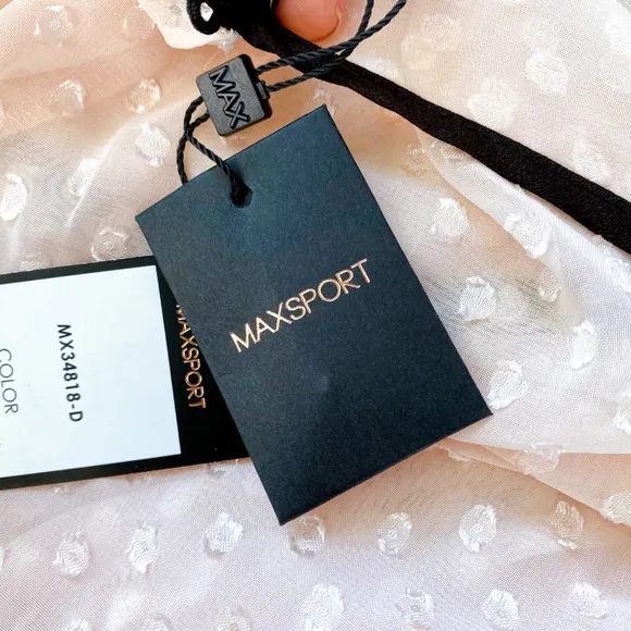 🖤 MAXSPORT ROSE DUST/BLACK RUFFLE DRESS!