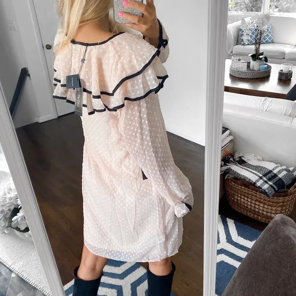 🖤 MAXSPORT ROSE DUST/BLACK RUFFLE DRESS!