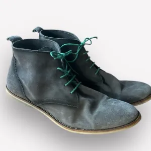 🇪🇸 Rogue suede chukka boots lace up charcoal gray green size 12