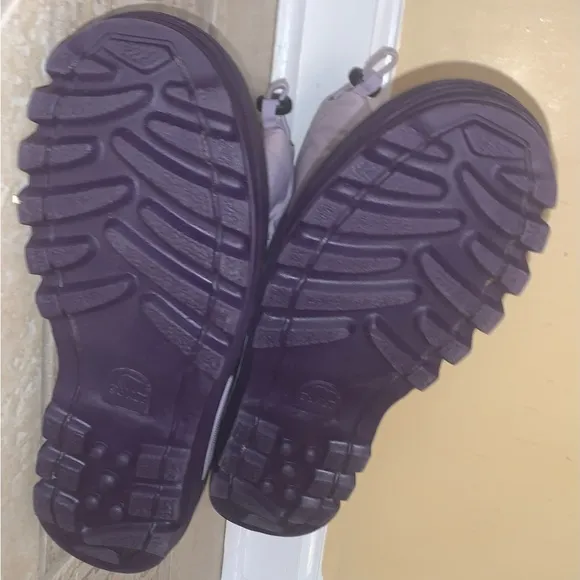 🔥 SOREL snow winter purple boots youth girls size 3
