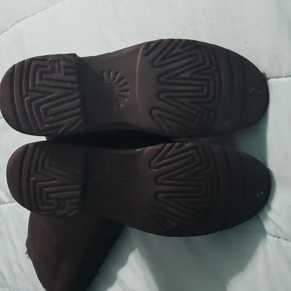 ❤️ UGG Black BRAIDEN suede sheepskin buckle comfort winter boots zipper …