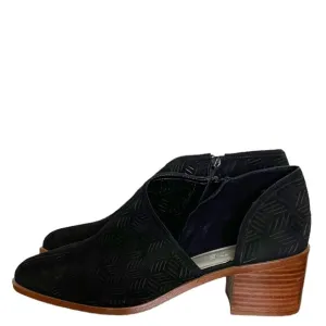 1. State NEW Iddah Perforated Leather Cutaway Ankle Boots In Black Size 11