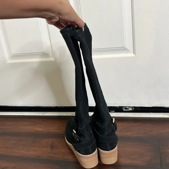 10 Crosby by Derek Lam Edie Boots size 6.5 Suede Equestrian Preppy New