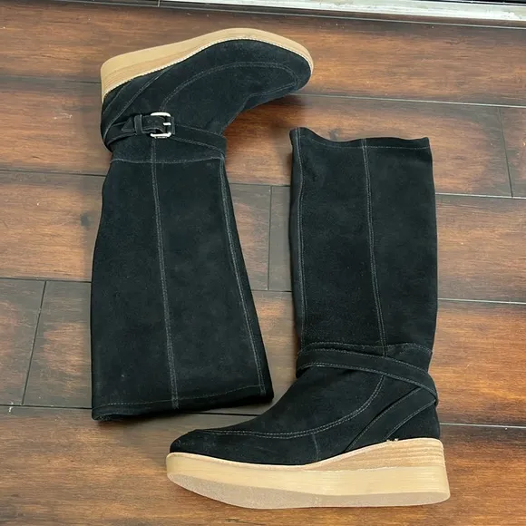 10 Crosby by Derek Lam Edie Boots size 6.5 Suede Equestrian Preppy New