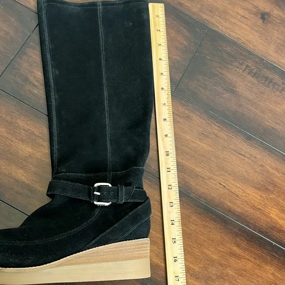 10 Crosby by Derek Lam Edie Boots size 6.5 Suede Equestrian Preppy New