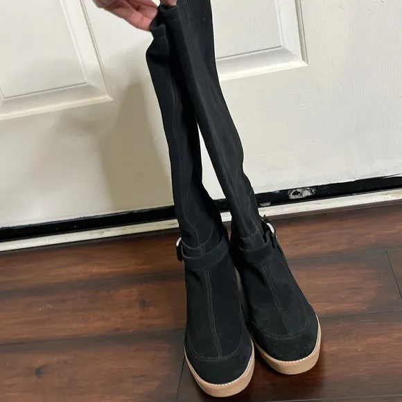 10 Crosby by Derek Lam Edie Boots size 6.5 Suede Equestrian Preppy New