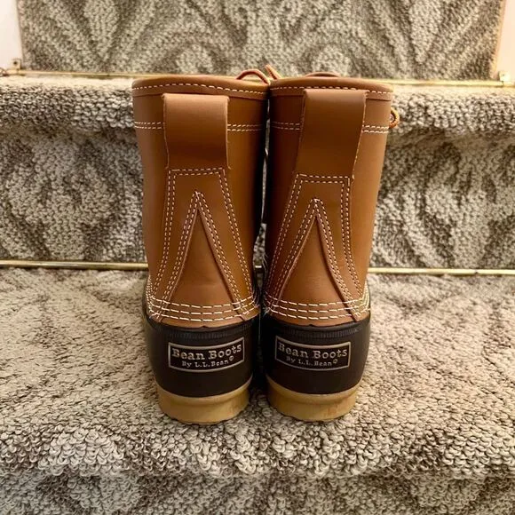 $259 EUC Men's L.L. Bean Gore-Tex Insulated 8&quot; Tan Brown Classic Boots Size 7 M