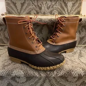$259 EUC Men's L.L. Bean Gore-Tex Insulated 8&quot; Tan Brown Classic Boots Size 7 M