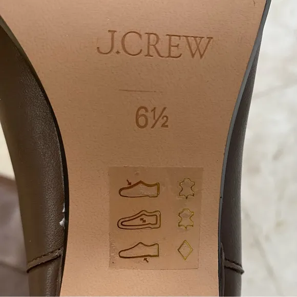 $328 NWOT J.Crew Stevie Brown Leather Point Toe Knee High Pull-on Boots sz 6.5