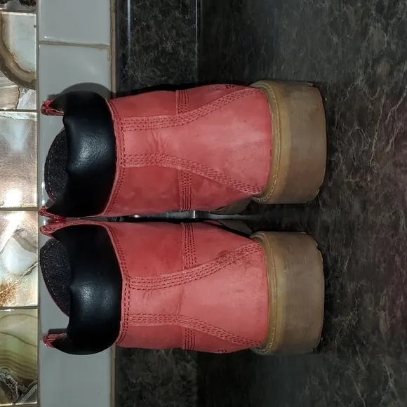 4.5 kids Red Timberland boots