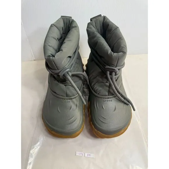 .5046 Crocs Grey, Snow Boots-US 8 Mens