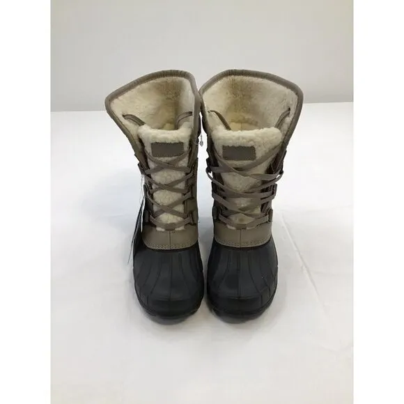 Absolute Canada Womens Size 6 Winter Snow Boots- Grey/Black Lined