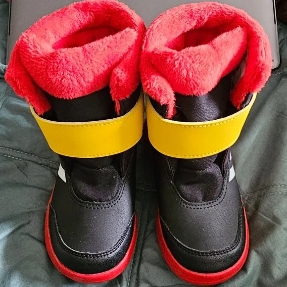 Adidas Winterplay X Disney Mickey Mouse Boots, Size 9K (Toddler), UNISEX, NWT!