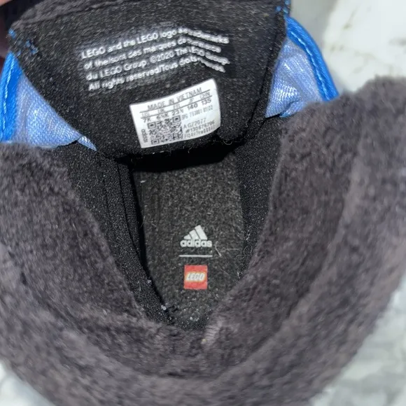 Adidas x LEGO Winterplay Winter Boots Shock Blue Red Sz 7