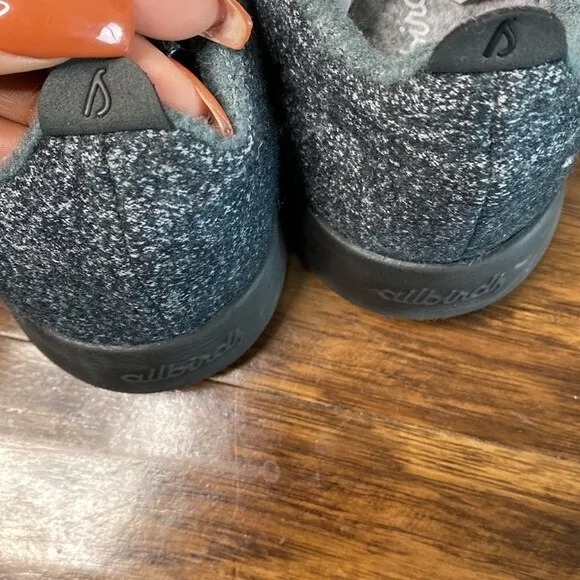 All Birds Wool Runner Mizzles Blue Gray With Black Soles 6