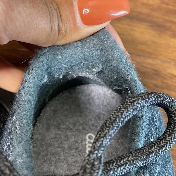 All Birds Wool Runner Mizzles Blue Gray With Black Soles 6