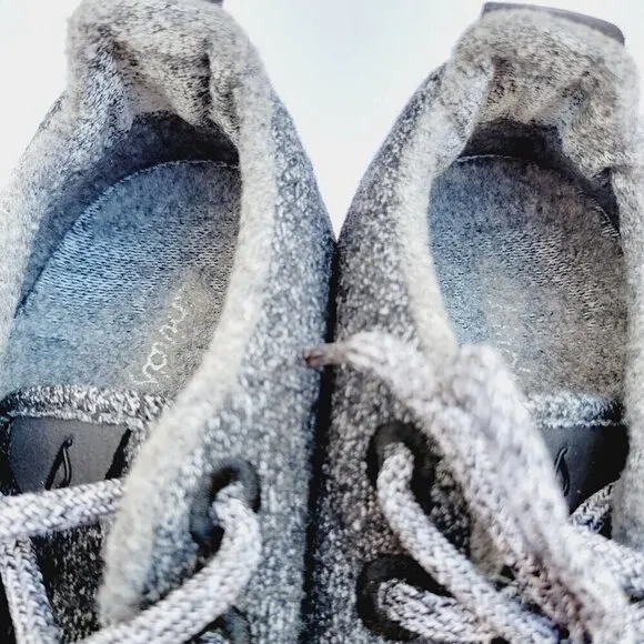 Allbirds Men's Natural Grey Wool Runners Lace-up Shoes - size 9
