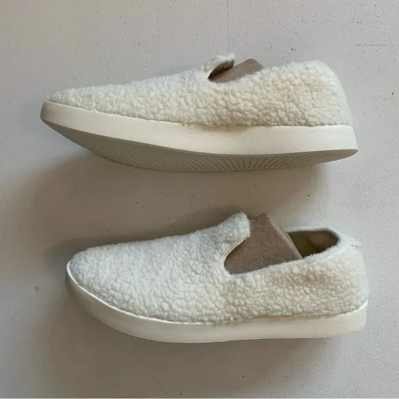 Allbirds Mens Size 11 Natural White (Cream) Wool Lounger Fluff NEW IN BOX