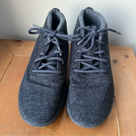 Allbirds Mens Wool Runner-up Mizzle High Top Sneaker Walking Natural Black 11