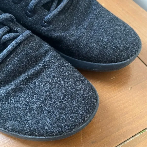 Allbirds Mens Wool Runner-up Mizzle High Top Sneaker Walking Natural Black 11