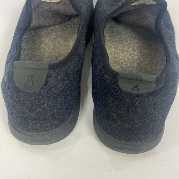 AllBirds Merino Wool Loungers Wool Charcoal Grey Black Shoes Women's - Size W7