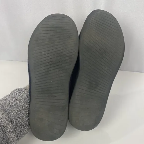 AllBirds Merino Wool Loungers Wool Charcoal Grey Black Shoes Women's - Size W7