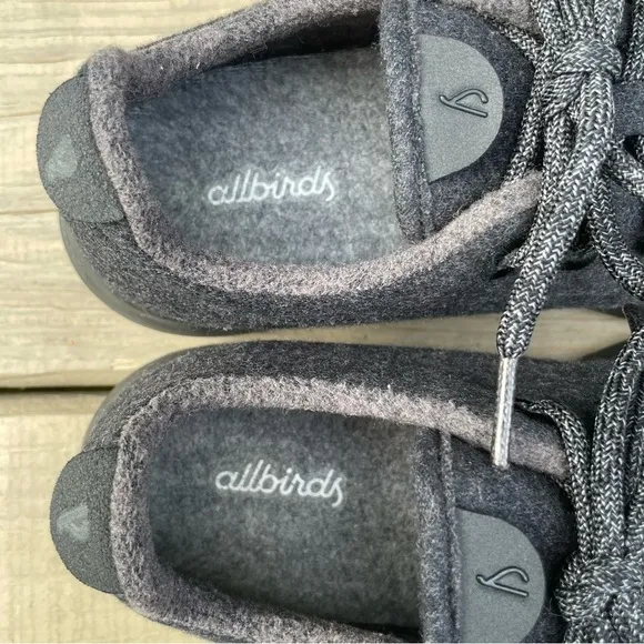 Allbirds Natural Black with Black Sole Wool Runners shoes size 8