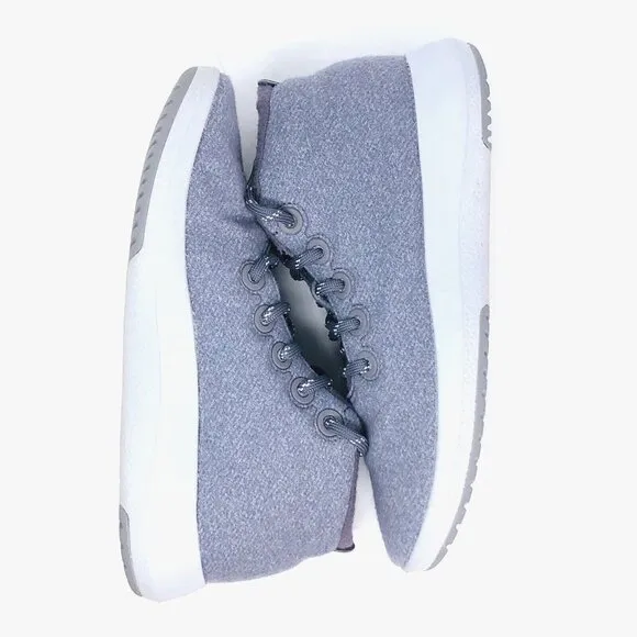 Allbirds Runner Up Mizzles Womens 9 Grey Wool Sneakers Water Repellant High Top