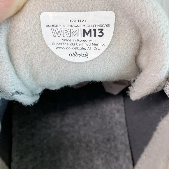 Allbirds Wool Runner Mizzles Dapple Grey Mens Shoe Sneaker Size 13