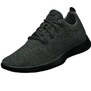 ALLBIRDS Wool Runners Sneakers Dark Kea Green With Black Sole Size 10