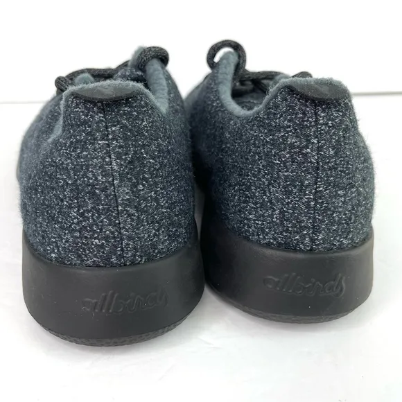 ALLBIRDS Wool Runners Sneakers Dark Kea Green With Black Sole Size 10