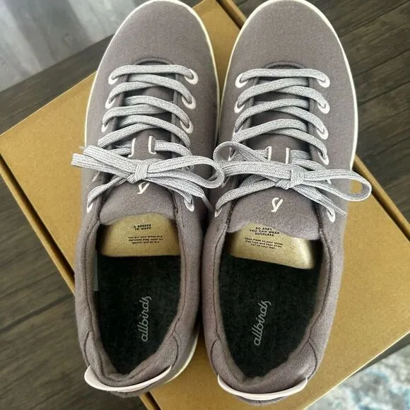 Allbirds Wool Piper Hazy Mauve Blizzard Athletic Shoes Men's Size 14 NIB NEW
