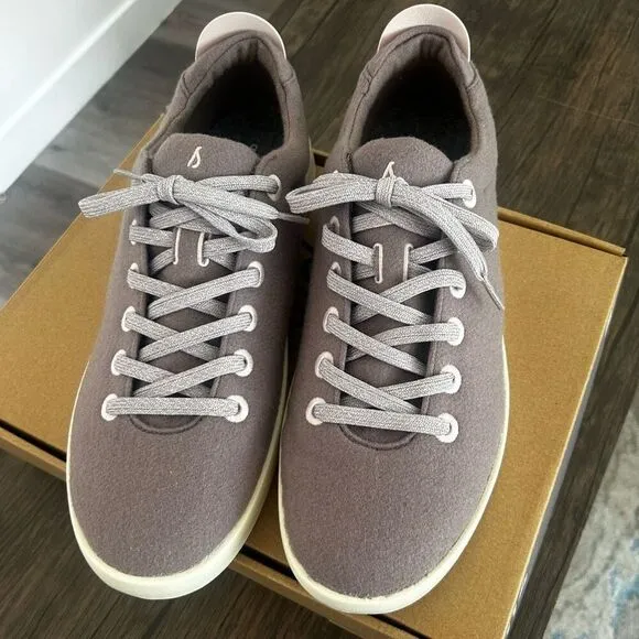 Allbirds Wool Piper Hazy Mauve Blizzard Athletic Shoes Men's Size 14 NIB NEW