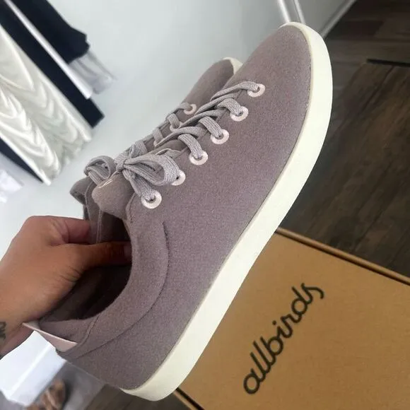Allbirds Wool Piper Hazy Mauve Blizzard Athletic Shoes Men's Size 14 NIB NEW