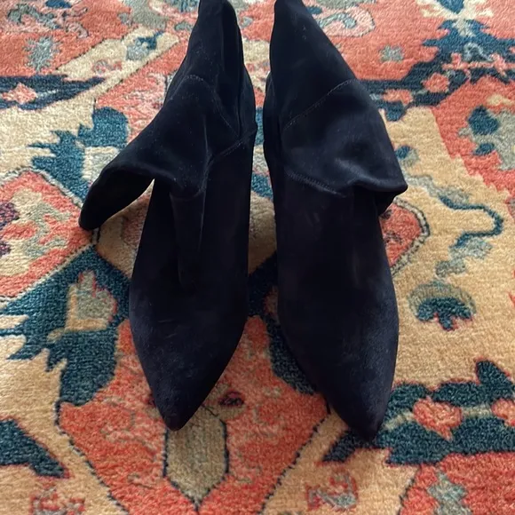 ALLSAINTS Orlana Suede Leather Boots Black Size 39 (9)