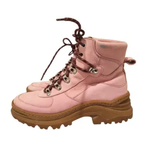 &amp; other stories and other stories pink chunky hiking boots 38 size 8 siri lace u
