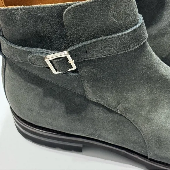 Animas Code Gray Perforated Toe Lux Suede Equestrian Ankle Boots Men’s Size 11