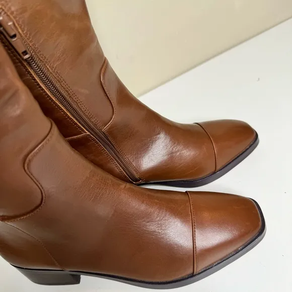 Ann Taylor Equestrian Leather Boots size 6