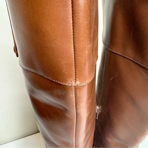 Ann Taylor Equestrian Leather Boots size 6