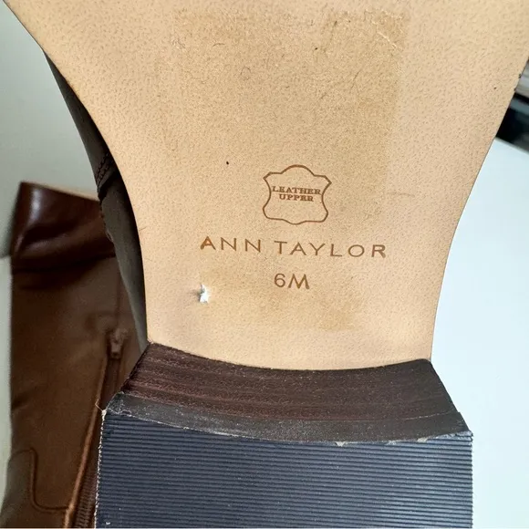 Ann Taylor Equestrian Leather Boots size 6