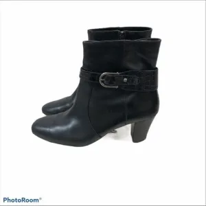 Anne Klein Gansee Black Ankle Boots Size 10